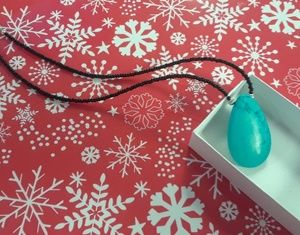 Imitation Turquoise stone style necklace